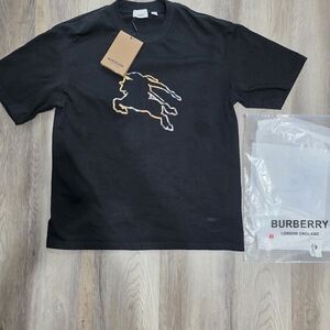Burberry Black T-Shirt with Logo
